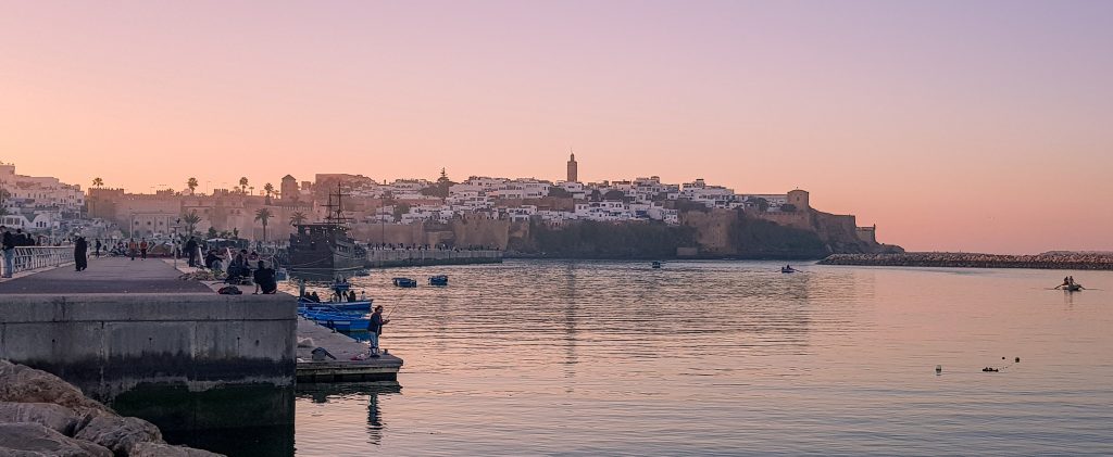 Sonnenuntergang über der Altstadt von Rabat