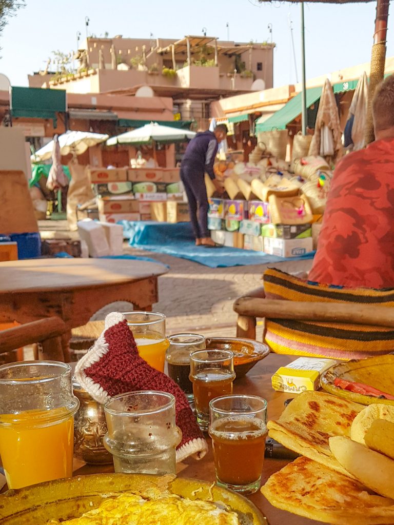 Frühstück im Cafe des Espices in Marrakesch