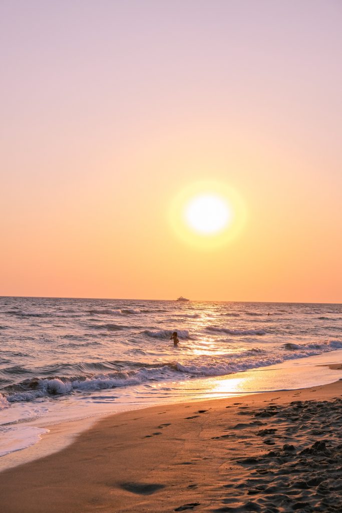 Patara Strand im Sonnenuntergang