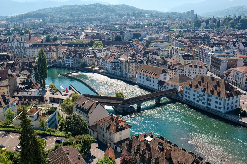 Bester Blick über Luzern von der Museggmauer