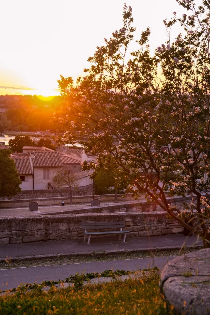 Sonnenuntergang Avignon