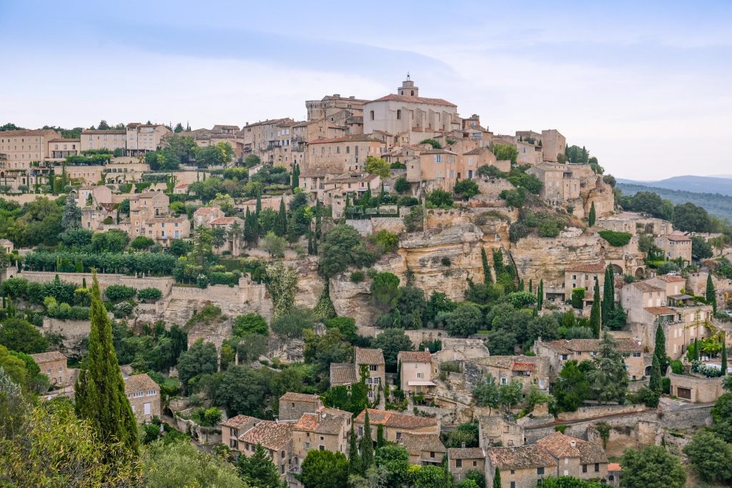Blick auf Gordes in der Provence