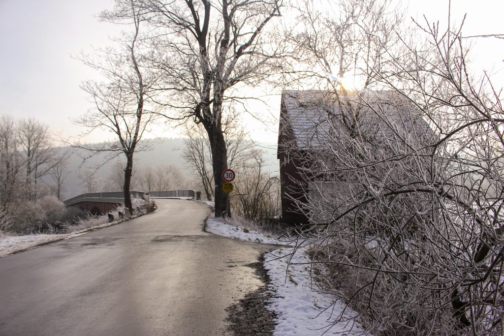 Verschneite Landschaft