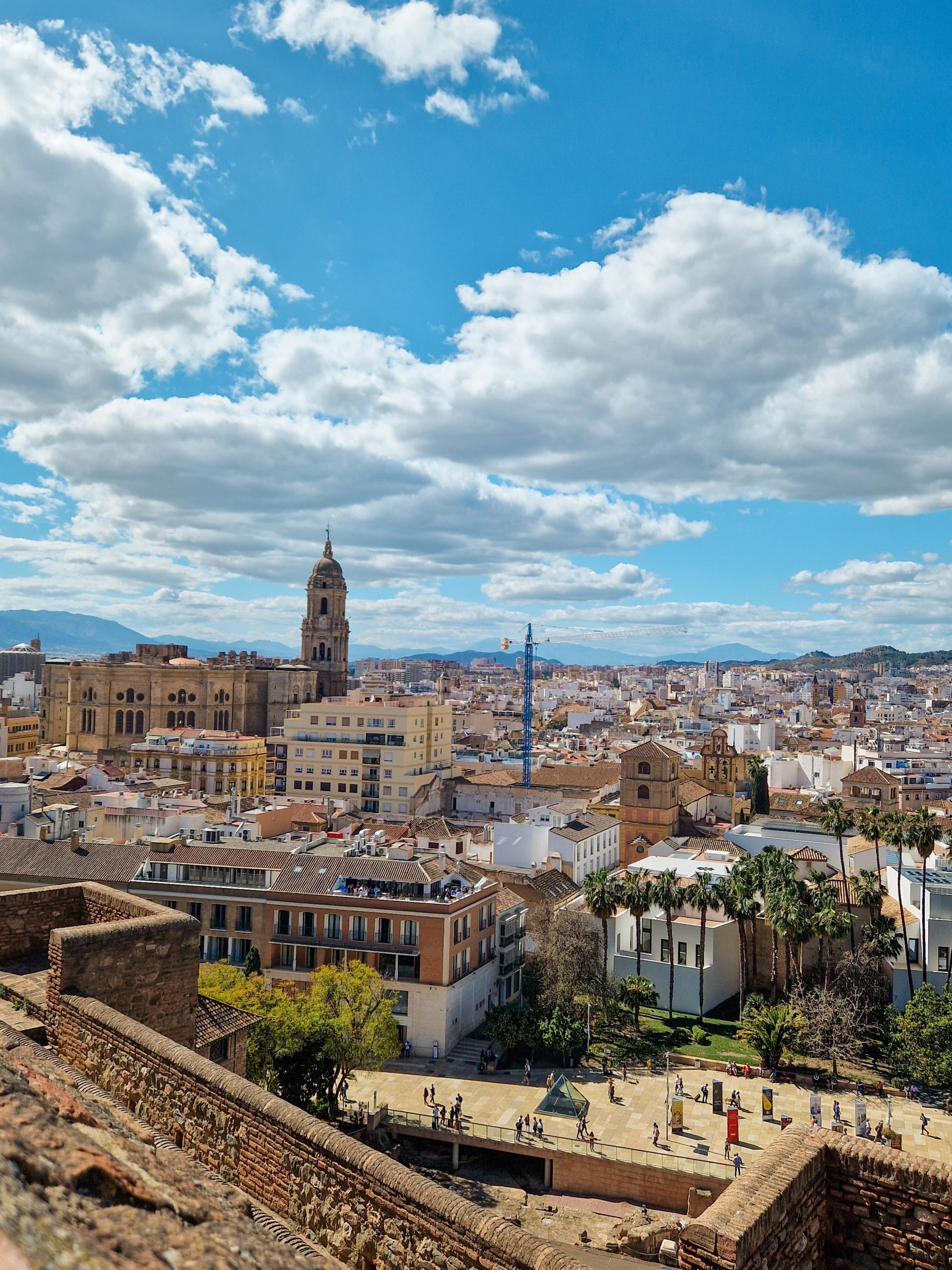 Ausblick über Malaga vom Alcazaba