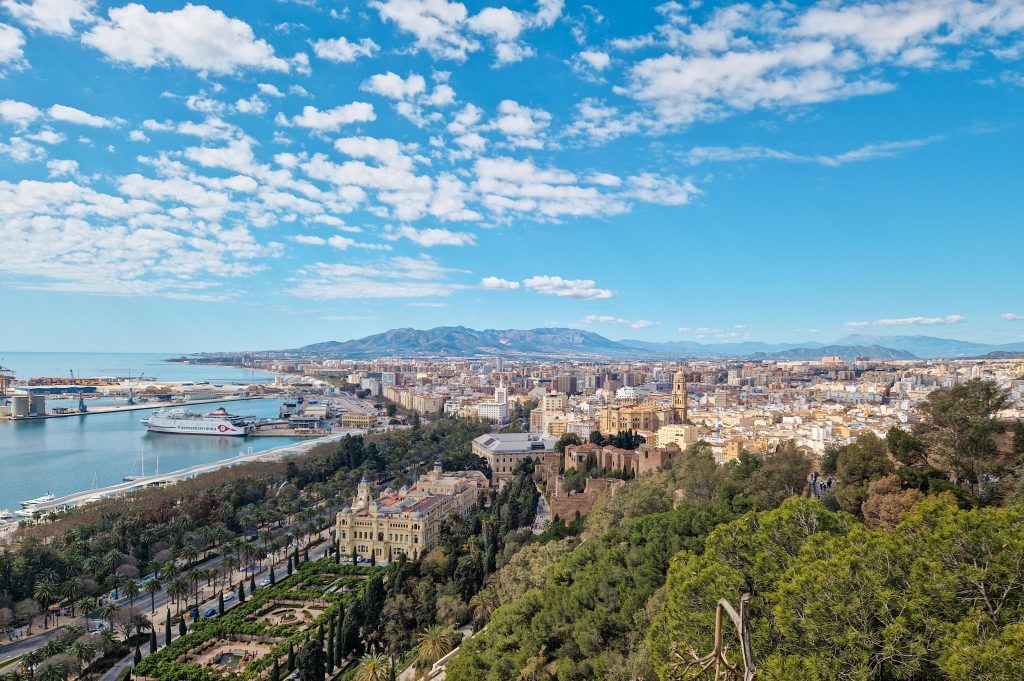 Der schönste Ausblick auf Malaga vom Castillo de Gibralfaro