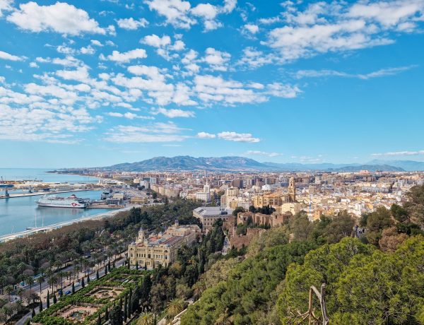 Der schönste Ausblick auf Malaga vom Castillo de Gibralfaro