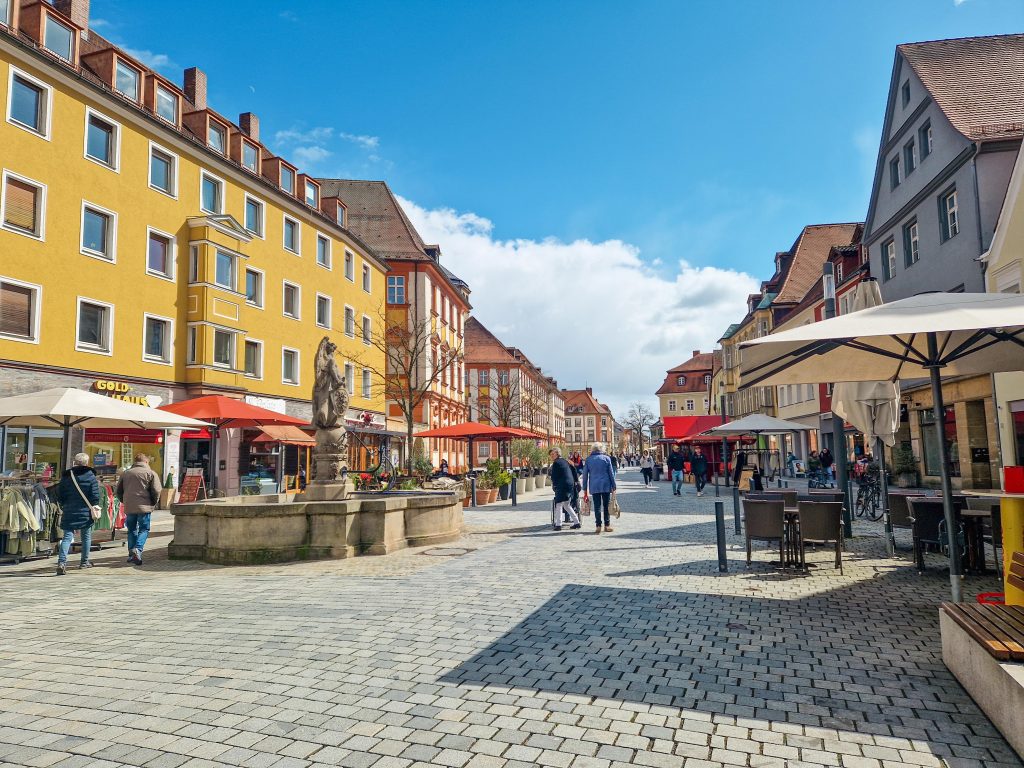 Die Innenstadt von Bayreuth