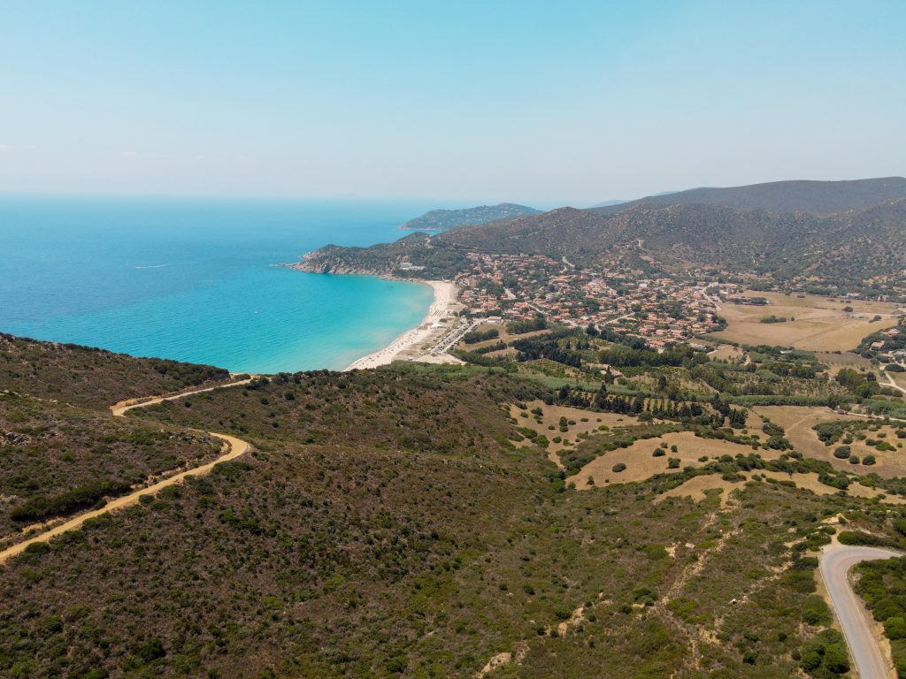 Die Landschaft rund villasimius