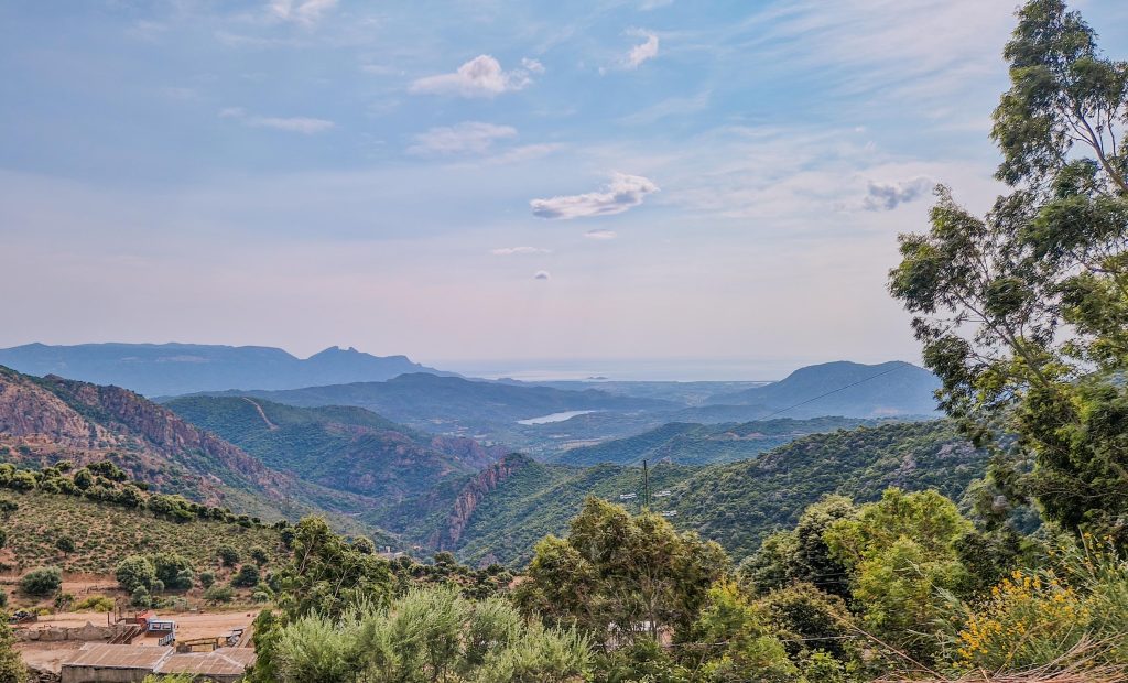 Ausblick über Sardinien