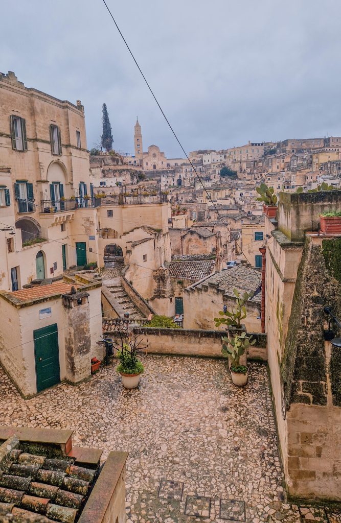 Blick auf die Sassi in Matera