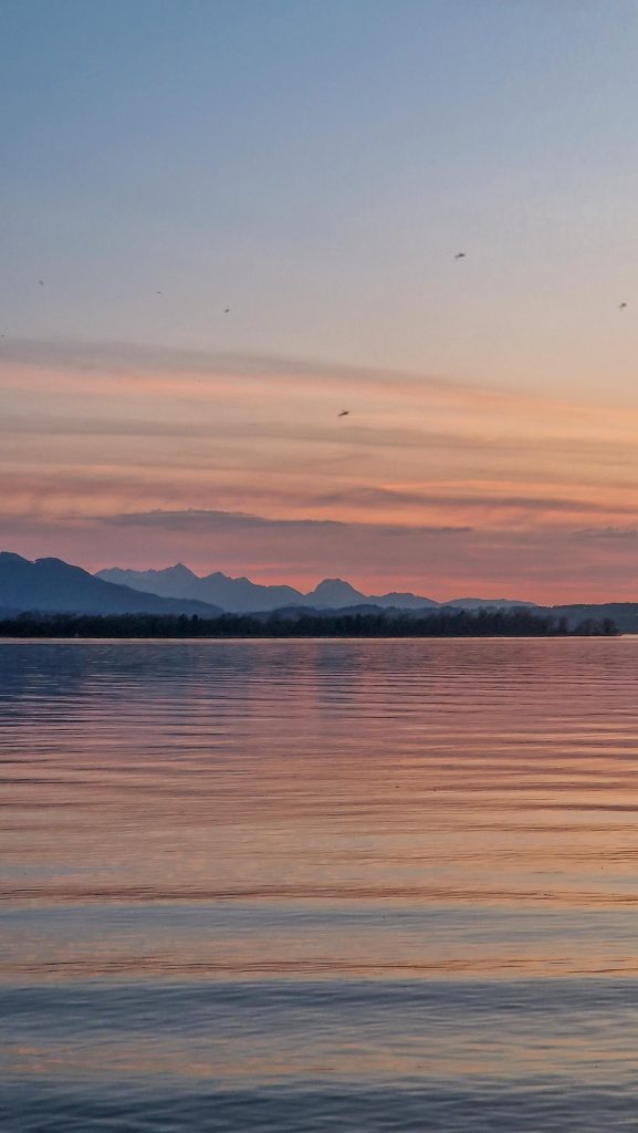 Schönster Sonnenuntergang Chiemsee