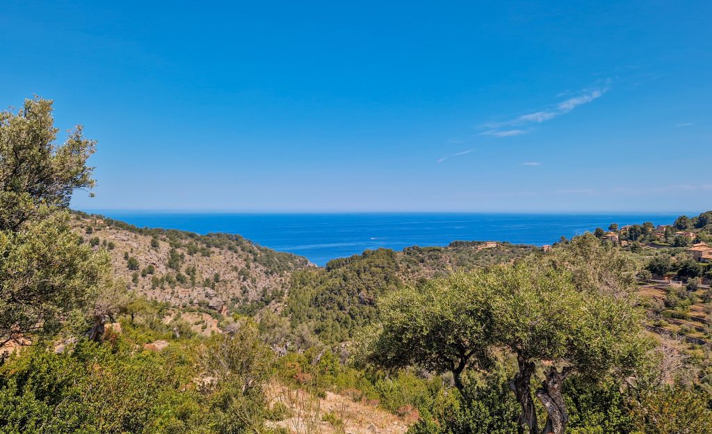Ausblick auf das Meer von Deia