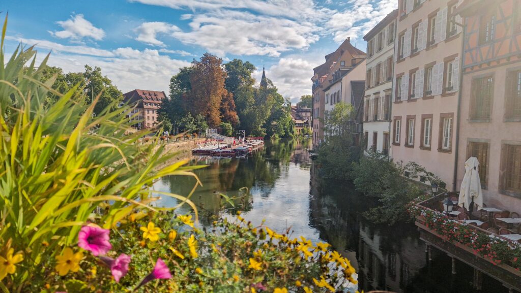 Ausblick über den Ill in Straßburg