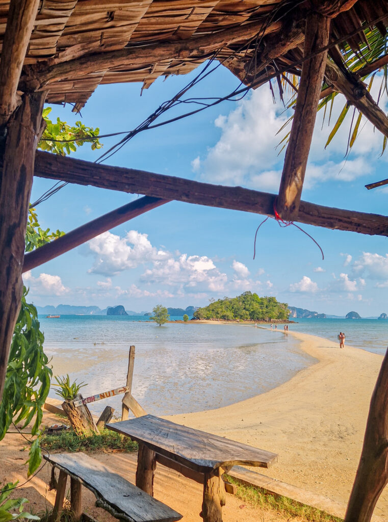 Sandbank zwischen Koh Yao Noi und der kleinen Insel Koh Nok beim Stella Restaurant, Thailand
